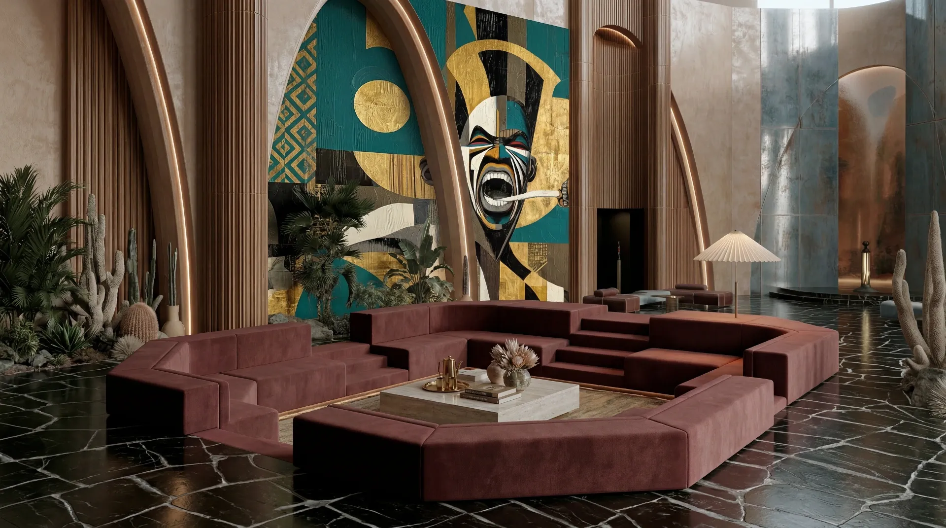 ÀWỌ̀NÀ — Hand Painted Wallpaper