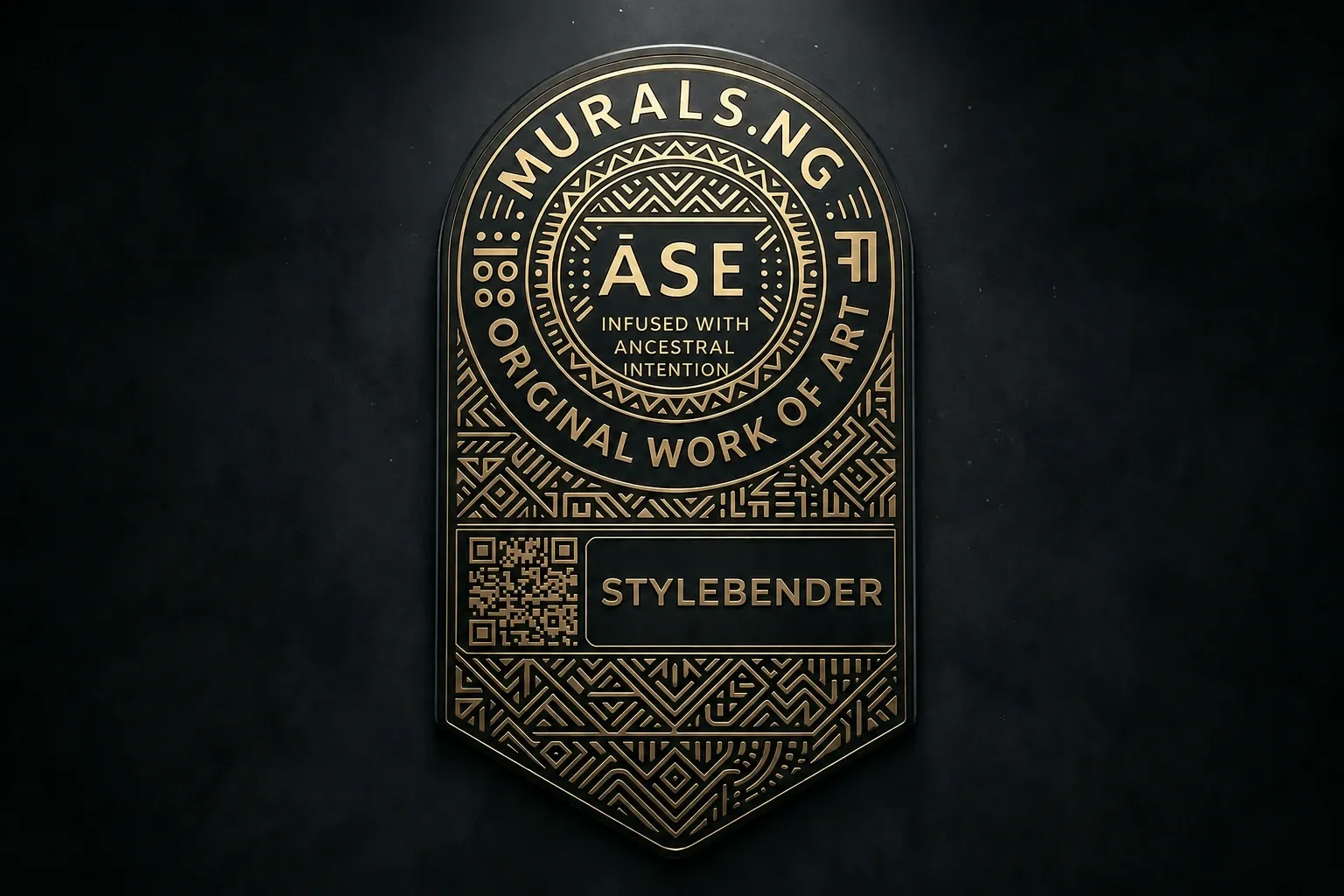 Stylebender certificate of authenticity by Murals.ng