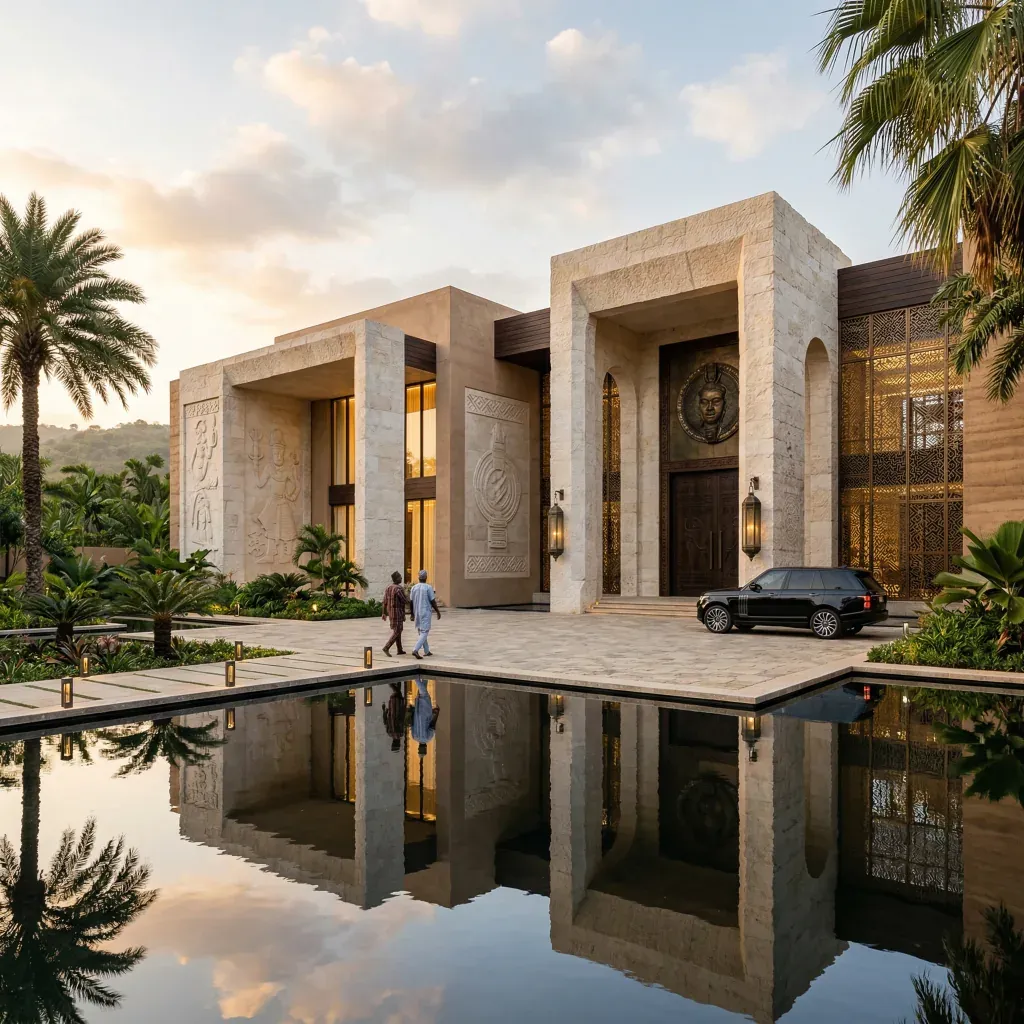 Culturally intelligent luxury residence concept — Murals.ng