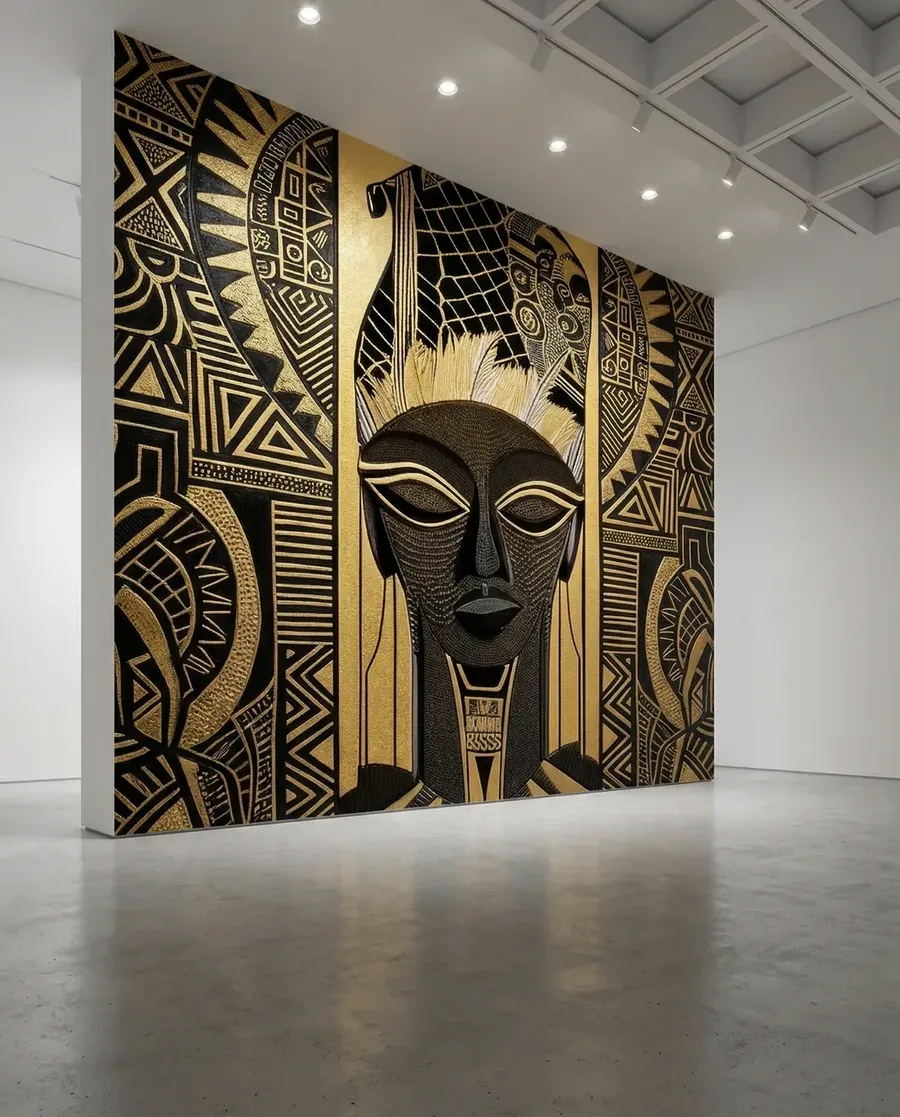 Ikèngà direct on wall installation