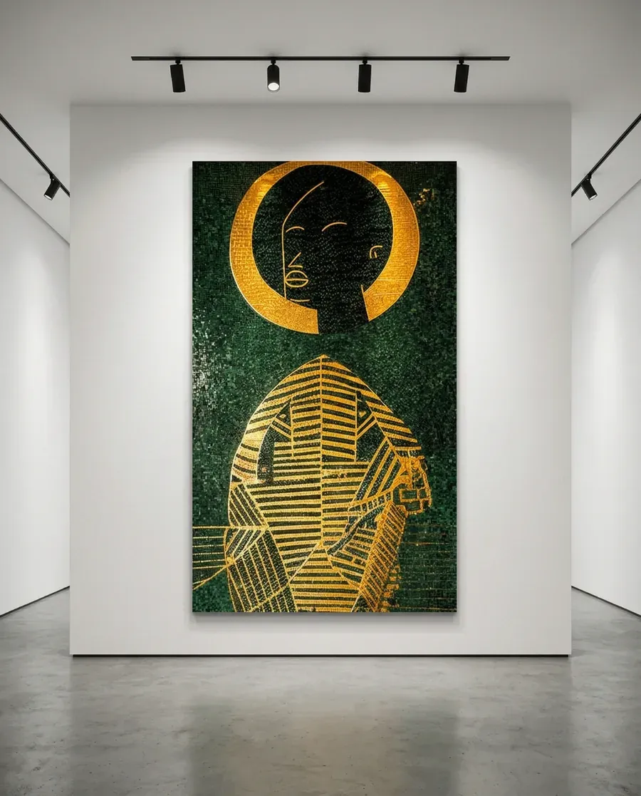 IWÁJÚ stretched canvas installation