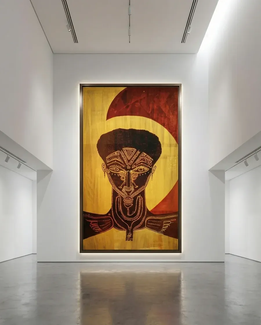 Ori Inú stretched canvas installation