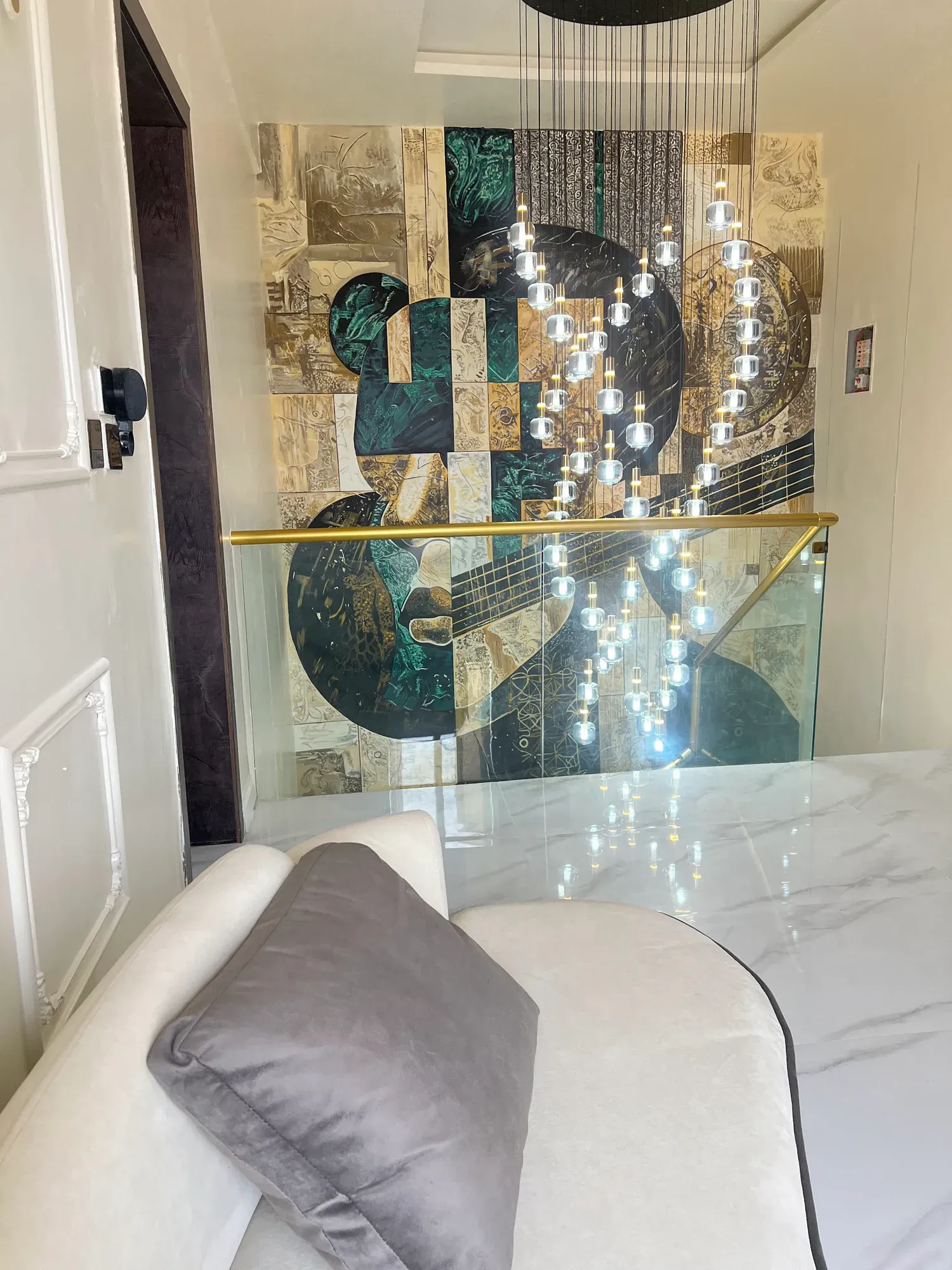 Giran mural seen from the adjoining living space
